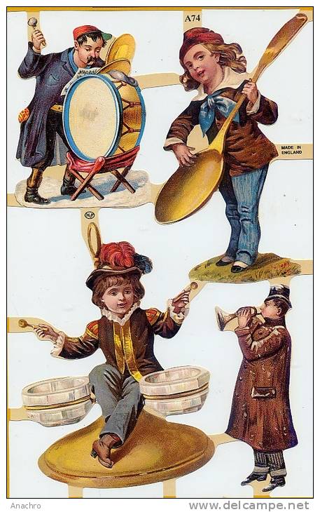 ENFANTS MUSICIENS Tambour Cuillère Sel Salière - Enfants