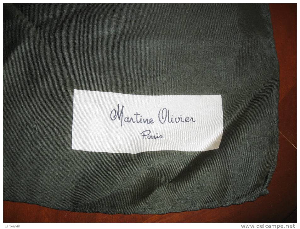 1 Foulard Soie Martine Olivier  Paris - Fulares