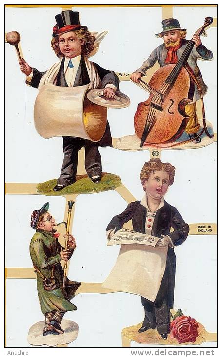 ENFANTS MUSICIENS Tambour Grosse Caisse Bobine Violoncelle - Children