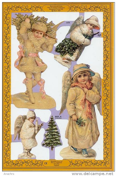 ANGES ANGELOT NOEL Hiver Sapin Manteau Et Bonnet Bougie - Anges