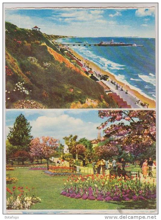 SOUVENIR LETTERCARD EN 2 VOLETS, BOURNEMOUTH - Bournemouth (until 1972)