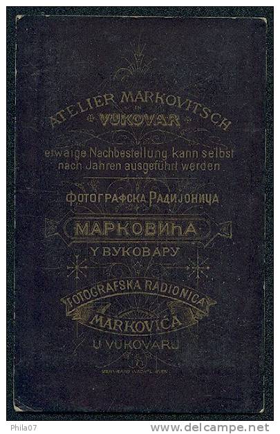 Markovits - VUKOVAR, Dimension 6,7x11 Cm, Photo On Cardboard - Anciennes (Av. 1900)
