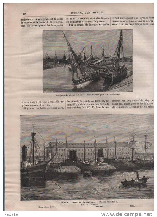 JOURNAL DES VOYAGES 27 04 1879 - ZOULOUS ET CAFRES - DAHOMEY - CHERBOURG - 1850 - 1899