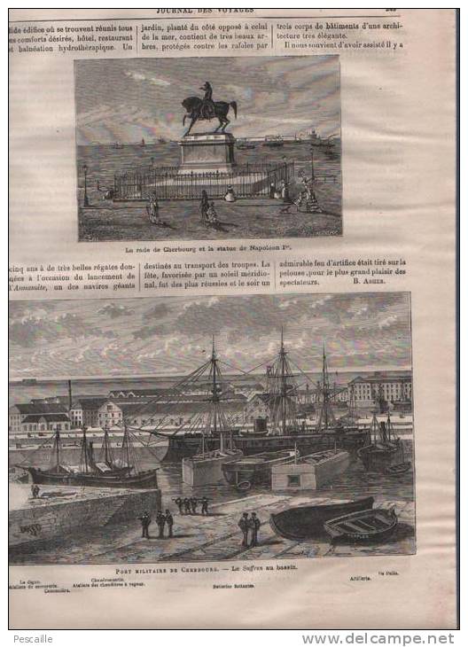 JOURNAL DES VOYAGES 27 04 1879 - ZOULOUS ET CAFRES - DAHOMEY - CHERBOURG - 1850 - 1899