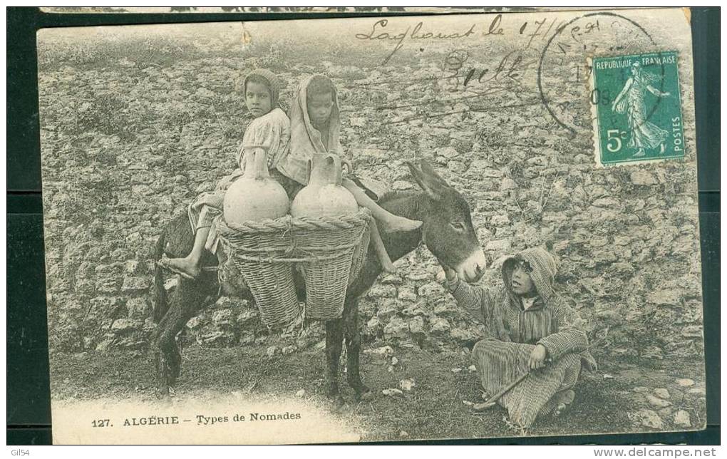 Algérie Type De Nomades ( Fente Sur 3 Mm Bord Du Haut )   - Ud102 - Scènes & Types