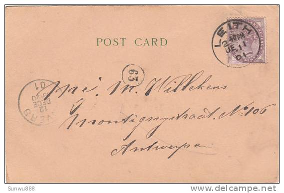 UK - Edinburgh - Holyrood Palace & Arthur's Seat (1901, One Penny Stamp, Rare) - Midlothian/ Edinburgh