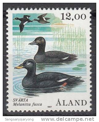 Bird (Oiseau), Aland Sc21 Melantha Fusca - Marine Web-footed Birds