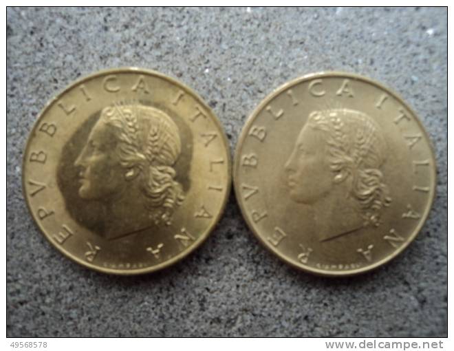 ITALIA  REPUBBLICA  -  LOTTO  MONETE  20£.  ANNI  DIVERSI  (1982  E  1985 ) - - 20 Lire