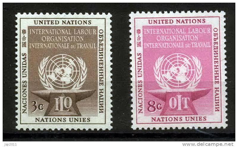 UN New York 1954 Michel 29-30 MNH (**) - Ungebraucht