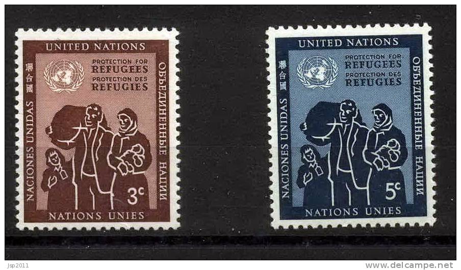 UN New York 1953 Michel 19-20 MNH (**) - Unused Stamps