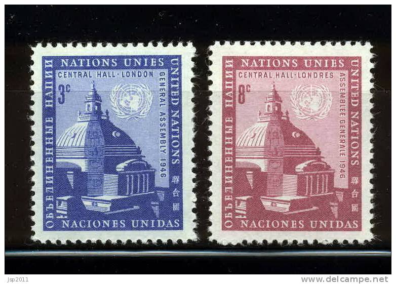 UN New York 1958 Michel 68-69 MNH (**) - Nuevos