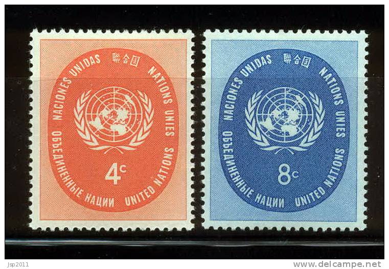 UN New York 1958 Michel 70-71 MNH (**) - Unused Stamps