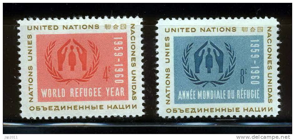 UN New York 1959 Michel 82-83 MNH - Unused Stamps