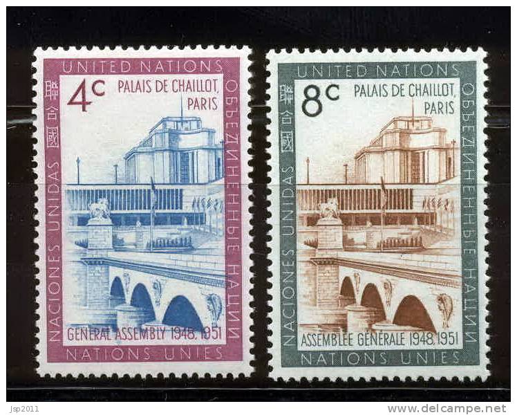UN New York 1960 Michel 84-85 MNH - Unused Stamps