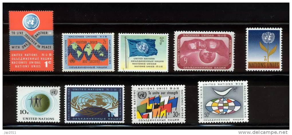 UN New York 1961 Michel 98-106 MNH - Unused Stamps