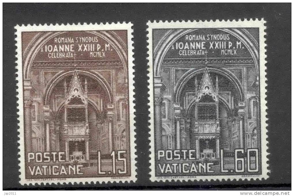 Vatican State 1960 Michel 332-333 MLH - Unused Stamps