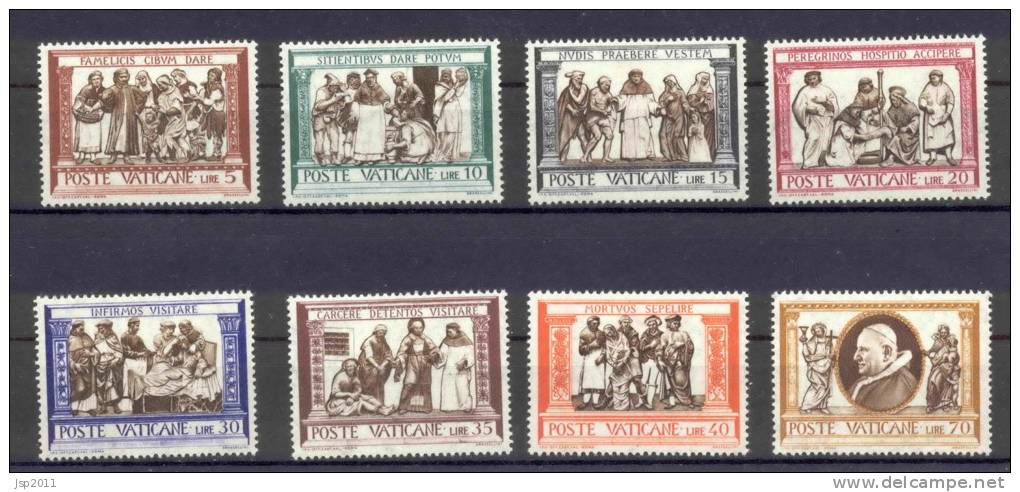 Vatican State 1960 Michel 347-354 MH - Unused Stamps