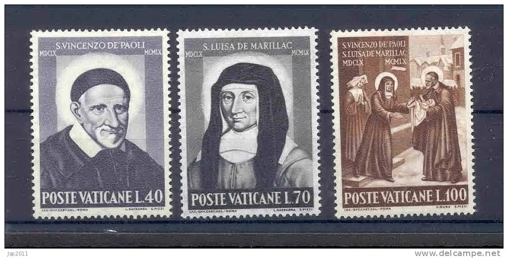 Vatican State 1960 Michel 360-362 MLH - Unused Stamps