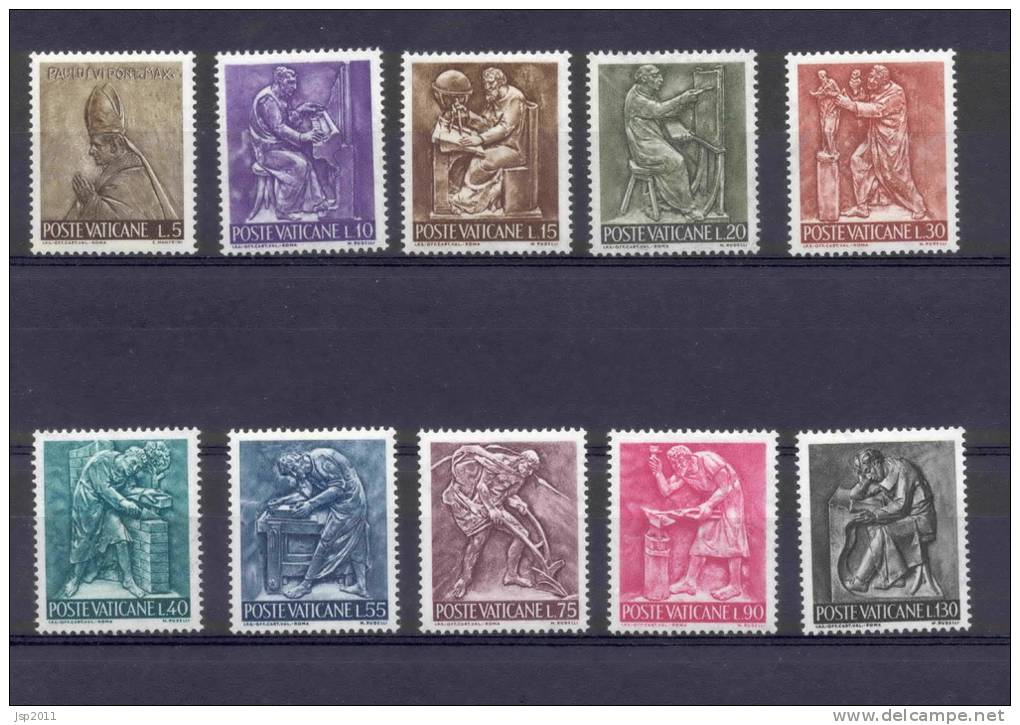 Vatican State 1966 Michel 490-499 MLH - Nuevos