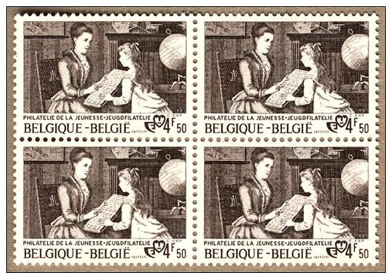 Bloc De 4 Timbres 1977 N° 1869 - Constant Cap ´ La Leçon De Philatélie ´ - Ongebruikt