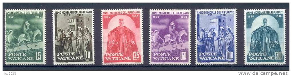 Vatican State 1960 Michel 338-343 MH - Unused Stamps