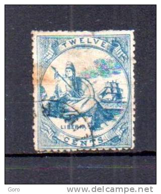 Liberia   1860  .-   Y&T  Nº   2     ( Mancha De óxido ) - Liberia