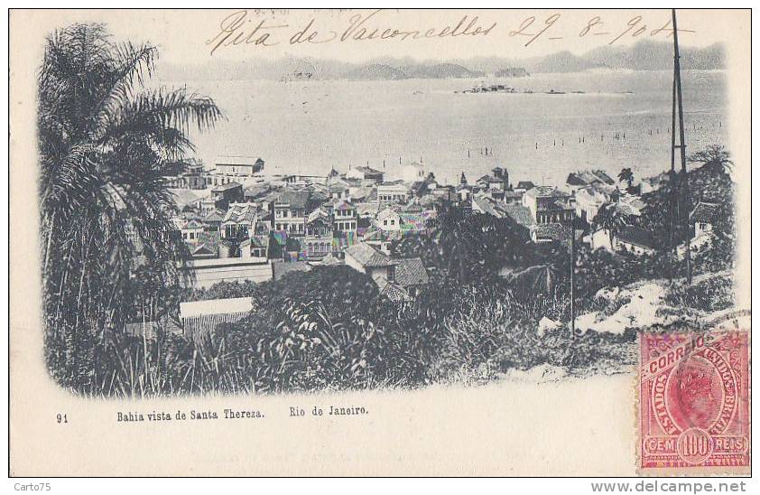 Amérique - Brésil - Rio De Janeiro - Bahia - Post Mark - Cachet 1904 - Rio De Janeiro
