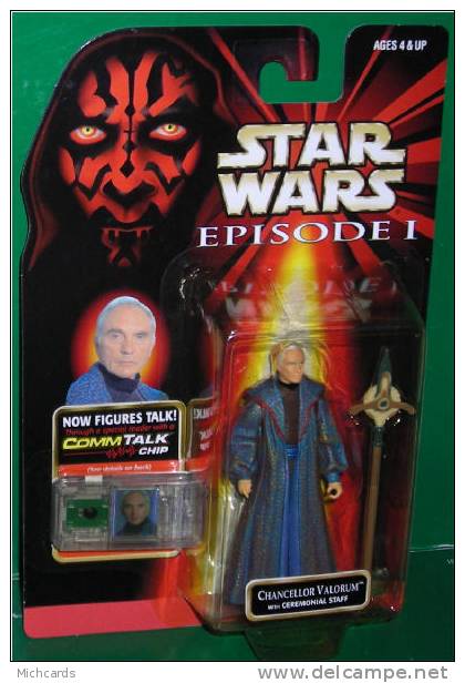 Figurine Star Wars Collection 3 - CHANCELLOR VALORUM - Ref.84105 - 84132  (Neuf Sous Blister) - Episodio I