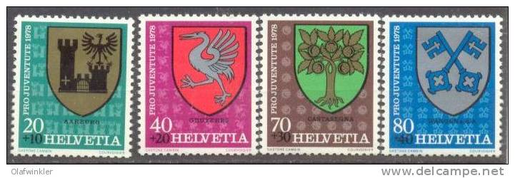 1978 Pro Juventute Zum 265-8 / Mi 1142-5 / Sc B451-4 / YT 1072-5 Postfrisch/neuf/MNH - Nuevos