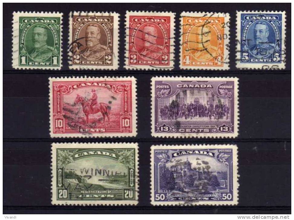 Canada - 1935 - George V Definitives (Part Set) - Used - Oblitérés