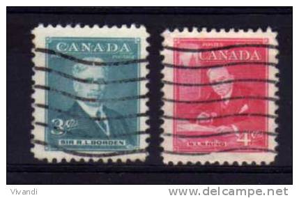 Canada - 1951 - Prime Ministers (1st Issue) - Used - Used Stamps