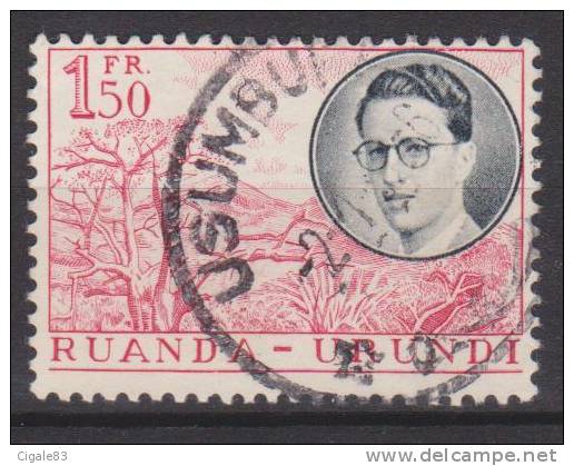 Ruanda-Urundi N° 196 ° USUMBURA - Voyage Royal - 1955 - Oblitérés