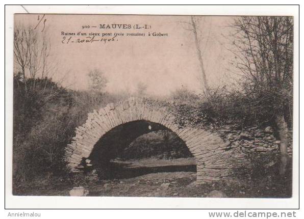 MAUVES  -  Ruines D'un Vieux Pont (voie Romaine) à GOBERT - Mauves-sur-Loire