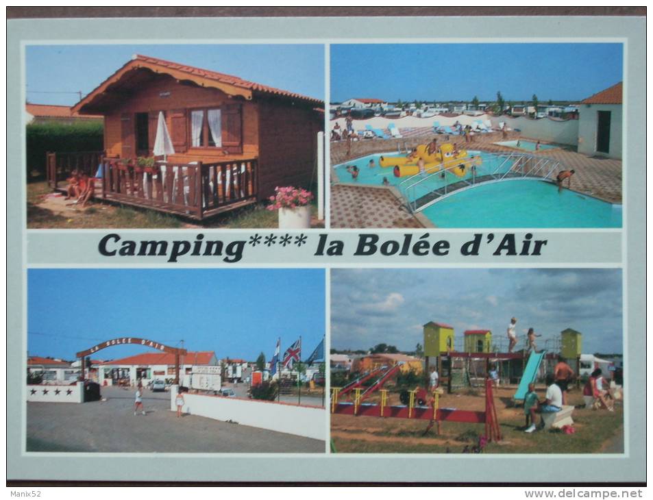 85 - SAINT-VINCENT Du JARD - Camping "La Bolée D'Air" (Un Chalet - La Piscine - L'Accueil Et Les Jeux Pour Enfants...) - Autres & Non Classés