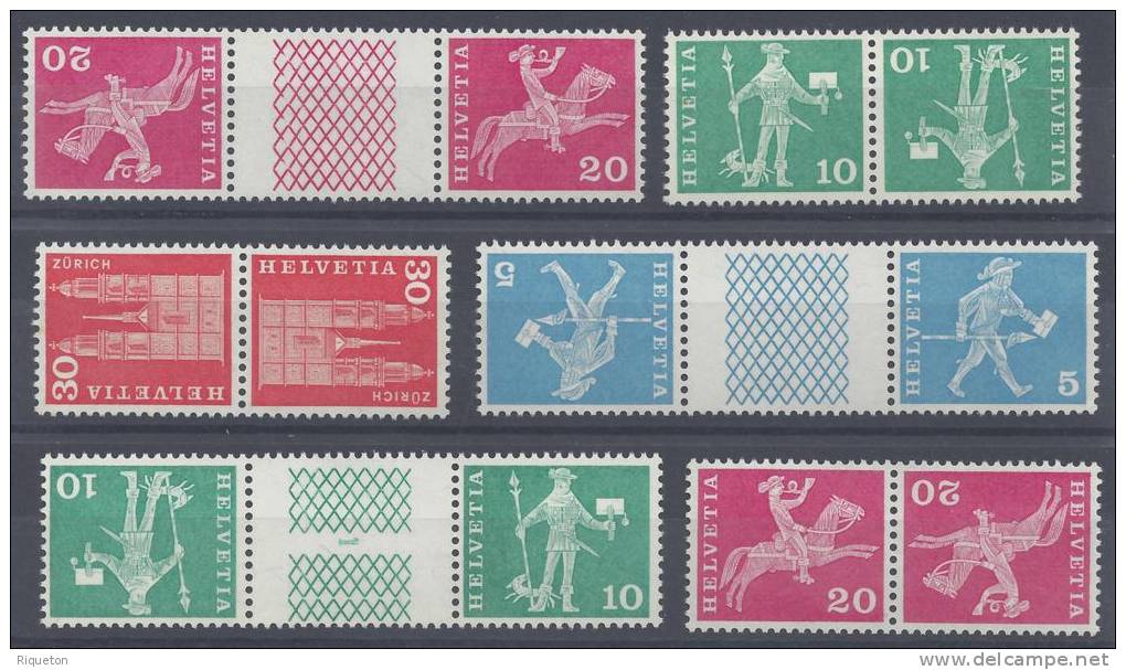 SUISSE - COLLECTION DE TETE-BECHE - XX - X - OBLITERES - B/TB -