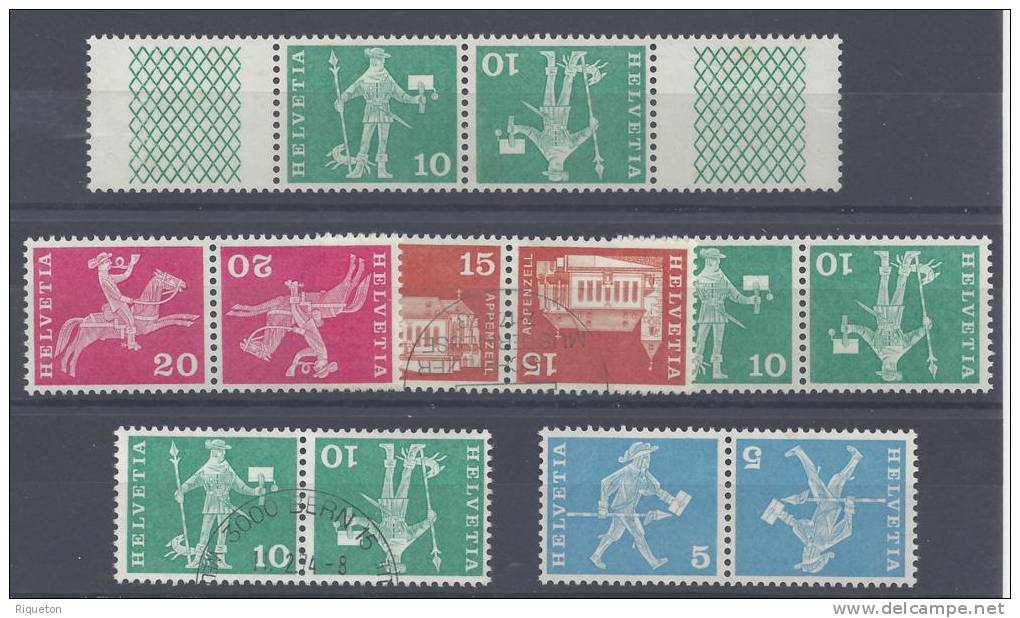 SUISSE - COLLECTION DE TETE-BECHE - XX - X - OBLITERES - B/TB -