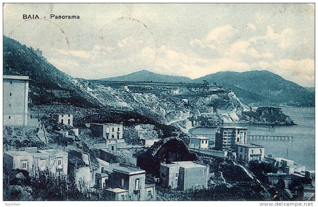 BAIA : PANORAMA - CARTE POSTALE VOYAGÉE En 1928 De BAIA à BUCARET / ROMANIA (m-550) - Napoli (Naples)