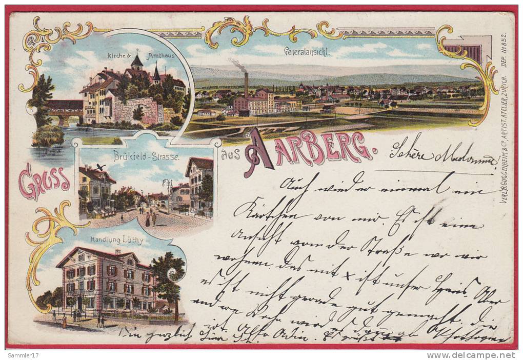 AARBERG LITHO 1902 - Aarberg