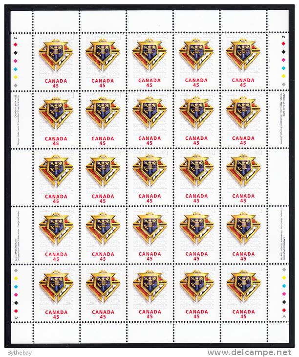 Canada MNH Scott #1656 Sheet Of 25 45c Knights Of Columbus - 100 Years In Canada - Feuilles Complètes Et Multiples