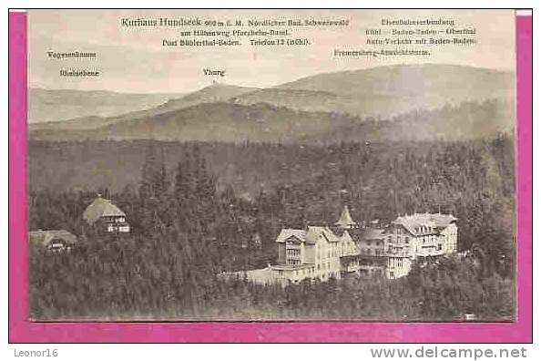 BÜHLERTHAL / EICHWALD   -    * KURHAUS HUNDSECK *    -   Verlag : M. PACHE Aus Achern   N° 810316 - Bühlertal