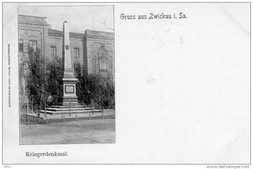 Gruss Aus Zwickau I.S 1900 Postcard - Zwickau