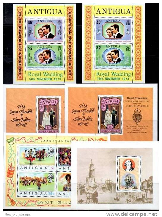 ANTIGUA 1970's X 11 S/S MNH - Sonstige & Ohne Zuordnung