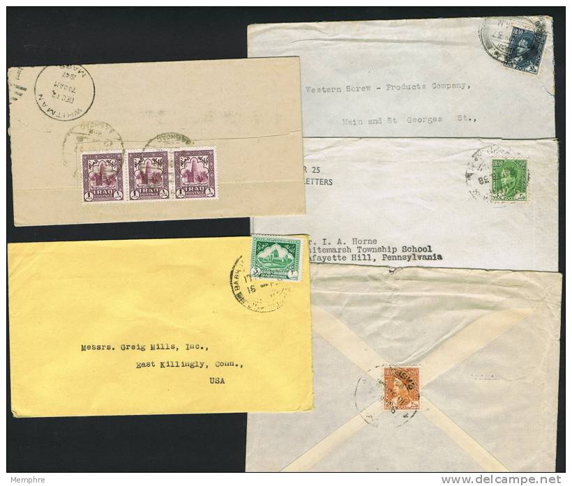 5 Letters To USA 1935-1950 - Iraq