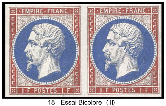 N° 18.....paire Bicolore - 1862 Napoléon III