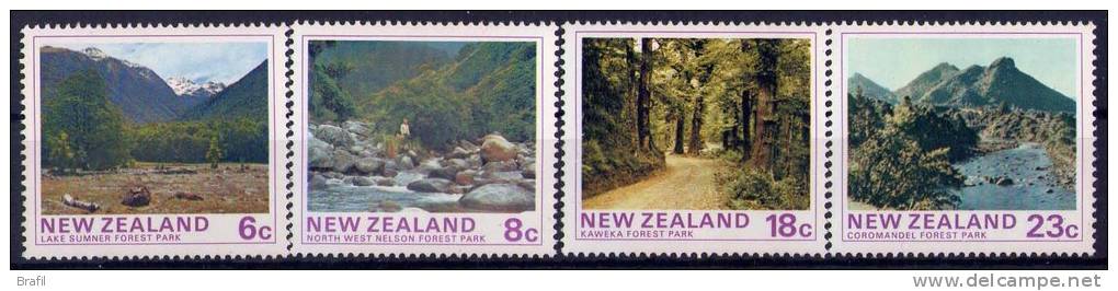 1975 Nuova Zelanda, Parchi Nazionali, Serie Completa Nuova (**) - Nuevos