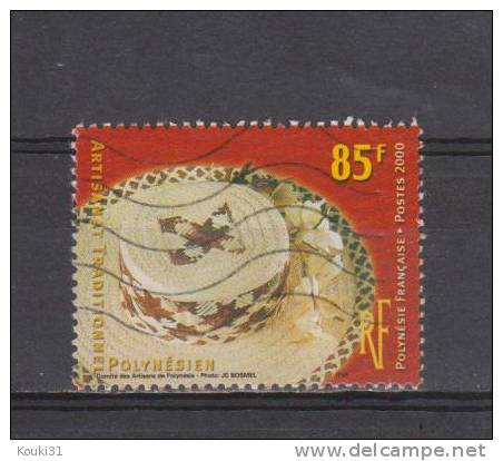 Polynésie YT 627 Obl : Chapeau - 2000 - Used Stamps