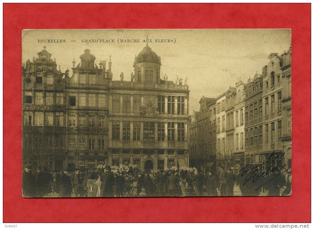 * BELGIQUE-Bruxelles-BRUSSEL-Grand´Place(marché Aux Fleurs)-1907 - Marchés