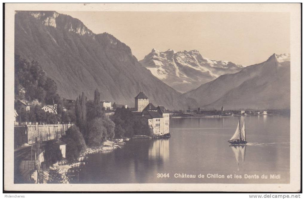 CPA - (Suisse) Chateau De Chillon Et La Dent Du Midi - Other & Unclassified