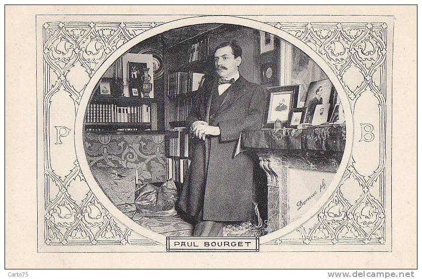 Célébrités - Littérature - Ecrivains - Bureau Paul Bourget - Art Nouveau - Ecrivains