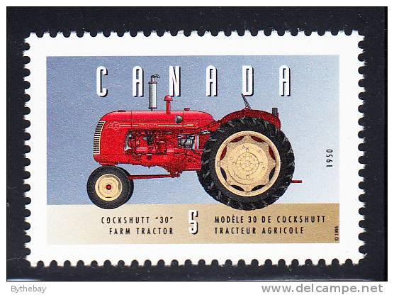 Canada MNH Scott #1605h 5c Cockshutt '30' Farm Tractor - Historic Land Vehicles Collection - Ongebruikt